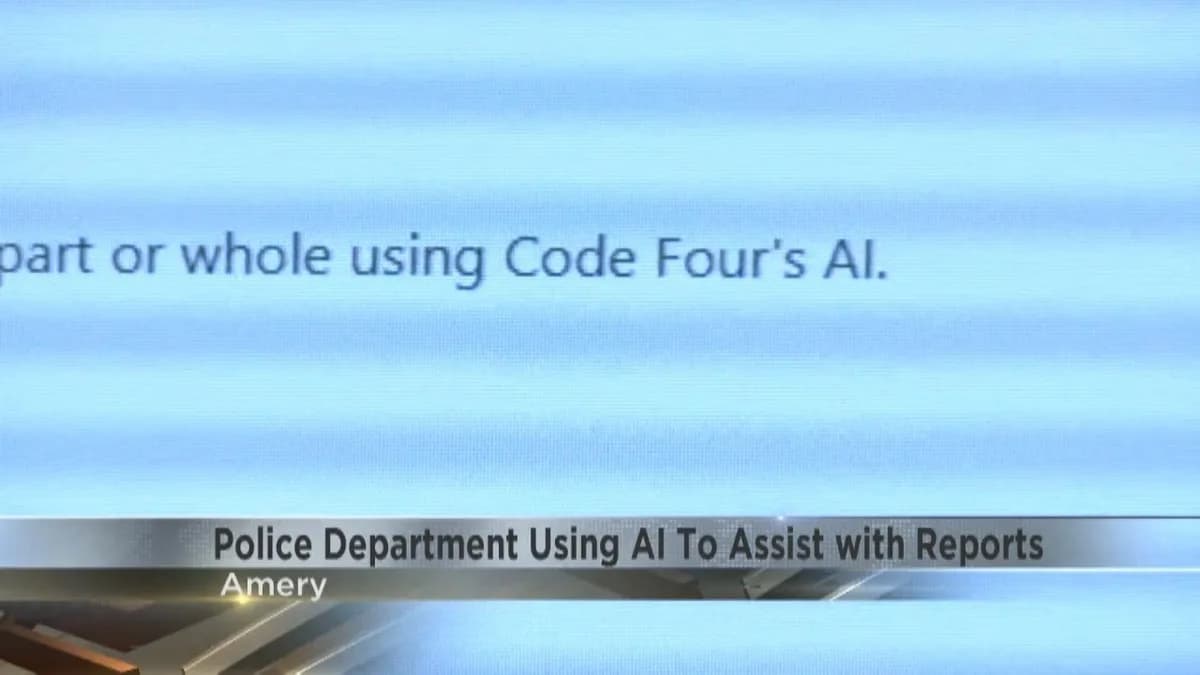 WQOW News 18: Amery police department uses AI to help create reports