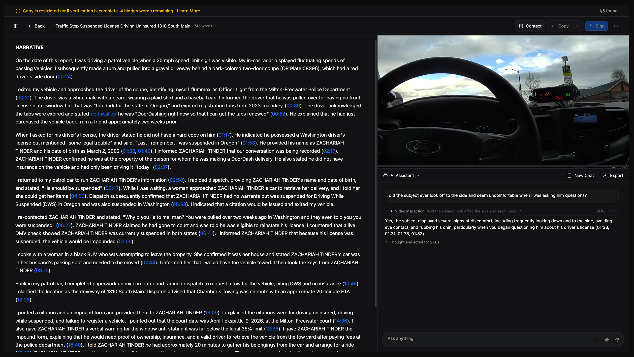 Code Four | AI Police Report Writer